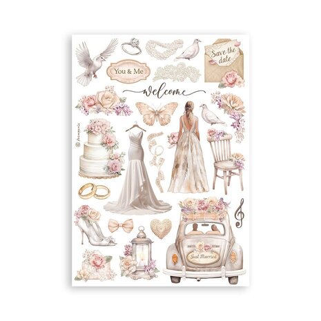 Stamperia Romance Forever A5 Washi Pad (SBW02)