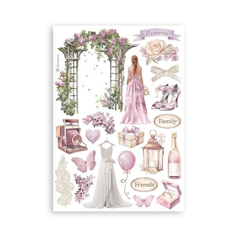 Stamperia Romance Forever A5 Washi Pad (SBW02)