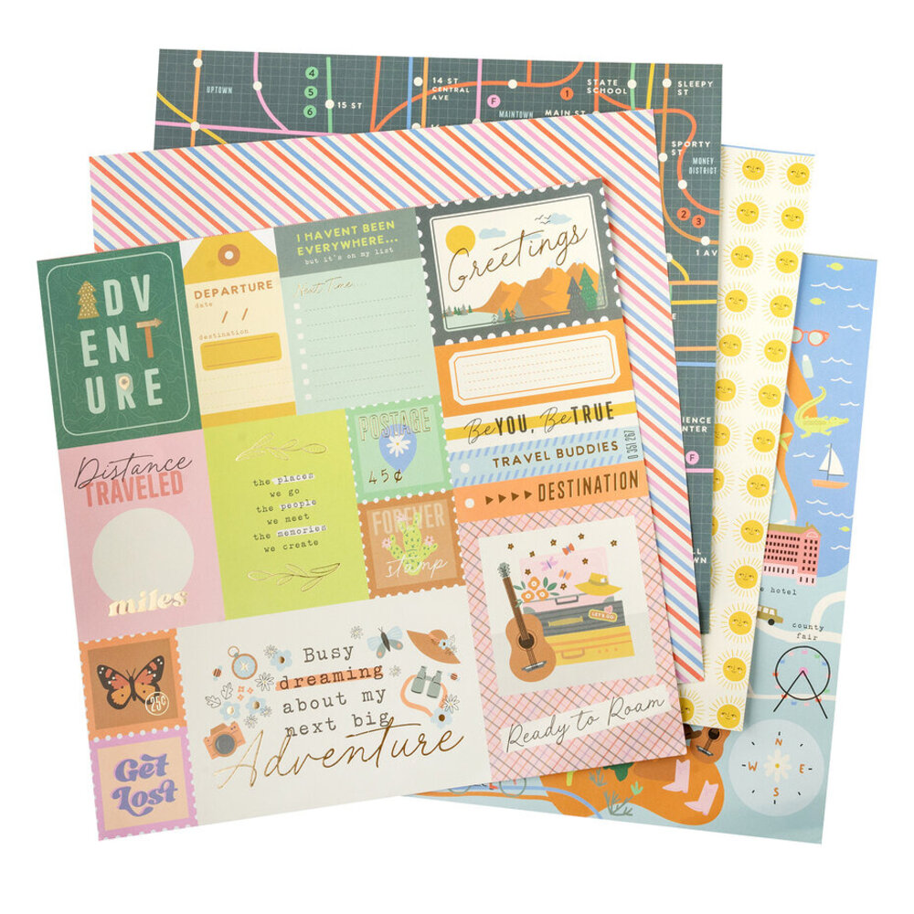 American Crafts Coast-to-Coast 12x12 Inch Paper Pad (34025928) American Crafts Coast-to-Coast 12x12 Inch Paper Pad (34025928)