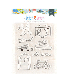 American Crafts Coast-to-Coast Clear Stamps (34025940)