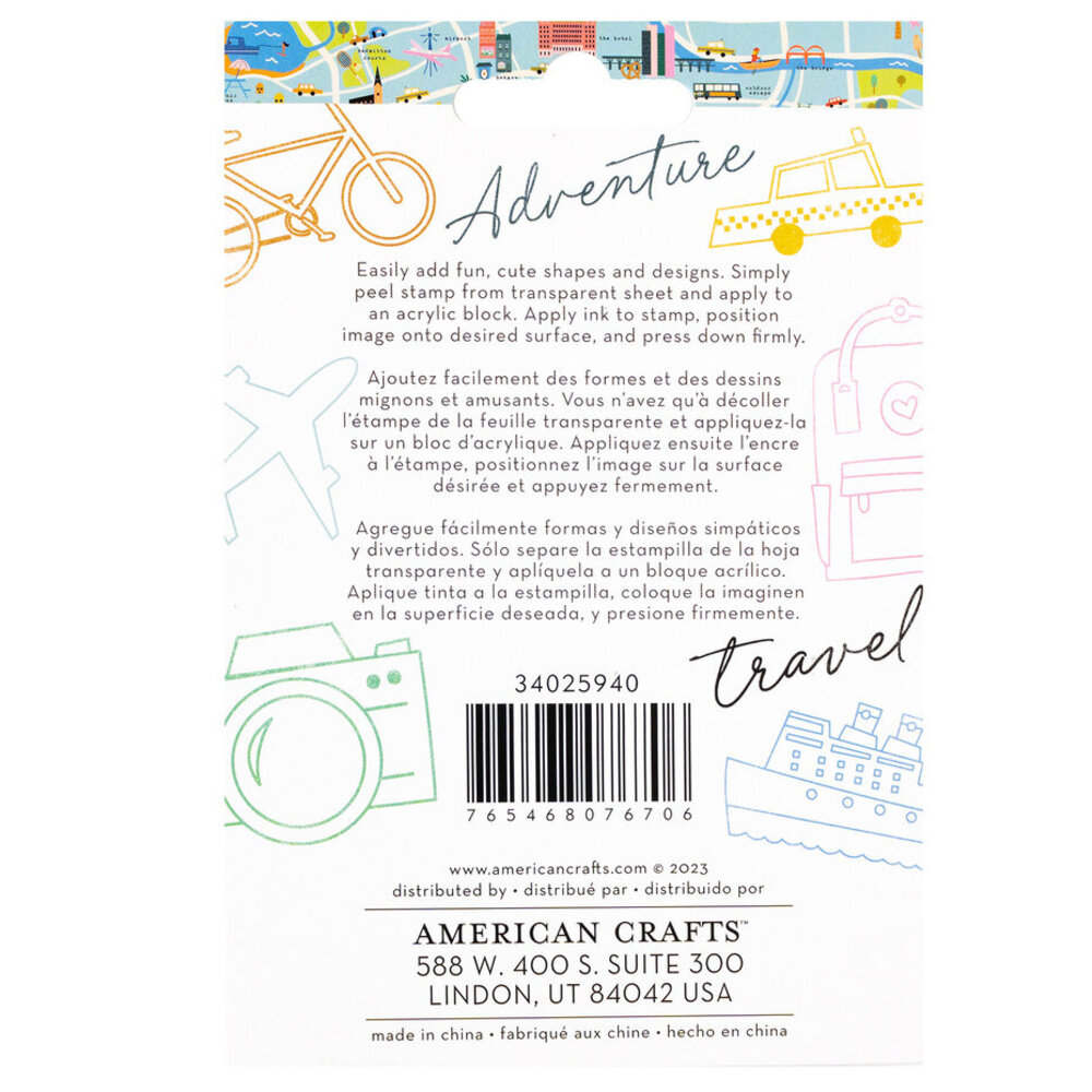 American Crafts Coast-to-Coast Clear Stamps (34025940)