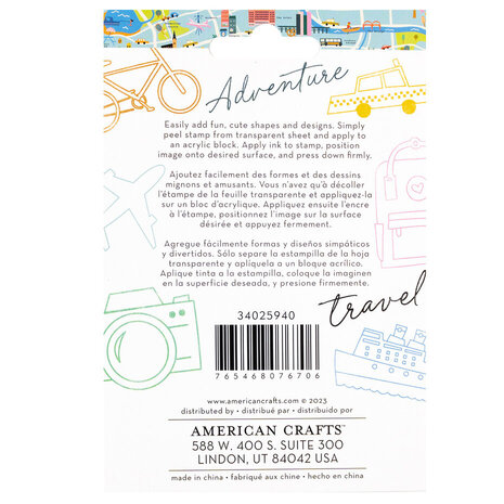 American Crafts Coast-to-Coast Clear Stamps (34025940)