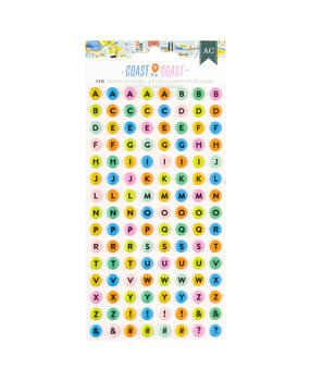 American Crafts Coast-to-Coast Puffy Stickers Alpha (34025933) American Crafts Coast-to-Coast Puffy Stickers Alpha (34025933)