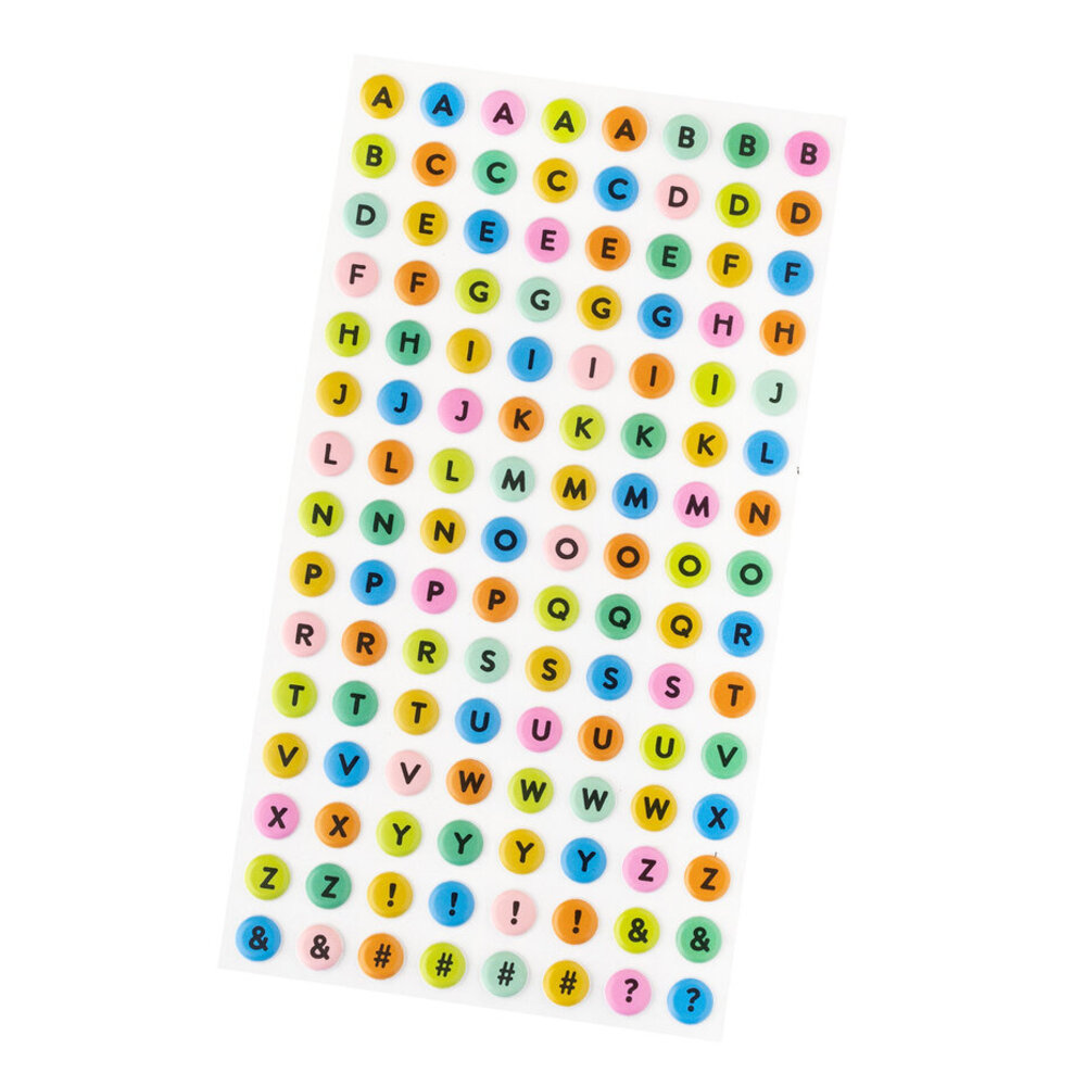 American Crafts Coast-to-Coast Puffy Stickers Alpha (34025933)