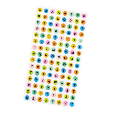 American Crafts Coast-to-Coast Puffy Stickers Alpha (34025933)