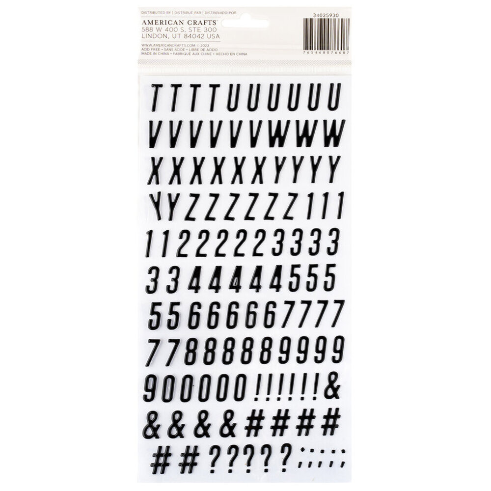 American Crafts Coast-to-Coast Thickers Alpha (34025930) American Crafts Coast-to-Coast Thickers Alpha (34025930)