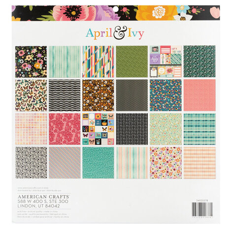 American Crafts April and Ivy 12x12 Inch Paper Pad (34025578) American Crafts April and Ivy 12x12 Inch Paper Pad (34025578)