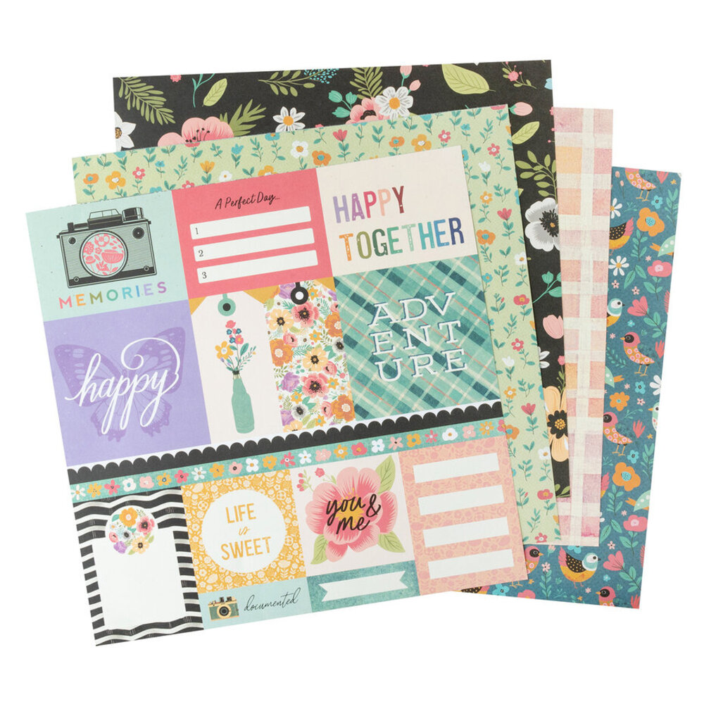 American Crafts April and Ivy 12x12 Inch Paper Pad (34025578) American Crafts April and Ivy 12x12 Inch Paper Pad (34025578)