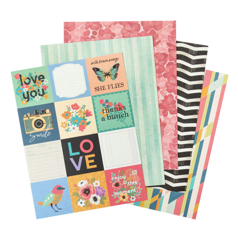 American Crafts April and Ivy 6x8 Inch Paper Pad (34025589) American Crafts April and Ivy 6x8 Inch Paper Pad (34025589)