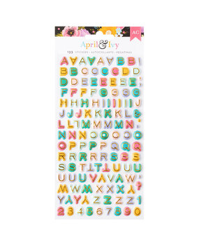 American Crafts April and Ivy Puffy Stickers Alpha (34025588) American Crafts April and Ivy Puffy Stickers Alpha (34025588)