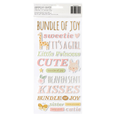 American Crafts Hello Little Girl Thickers Phrase (34030044) American Crafts Hello Little Girl Thickers Phrase (34030044)