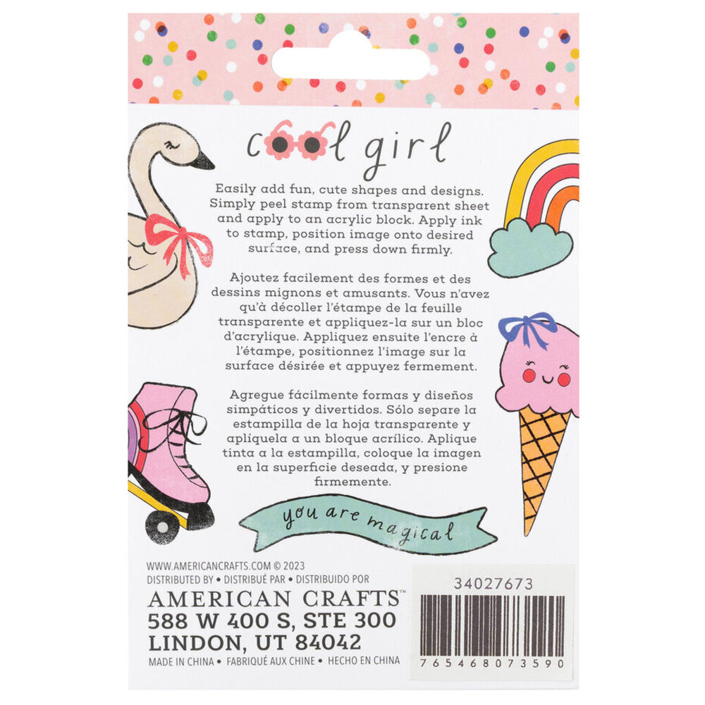 Pebbles Cool Girl Clear Stamps (34027673) Pebbles Cool Girl Clear Stamps (34027673)