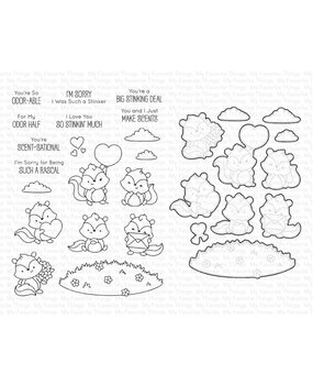 My Favorite Things Scent-sational Skunks Stamp & Die Duo (DUO-007) My Favorite Things Scent-sational Skunks Stamp & Die Duo (DUO-007)