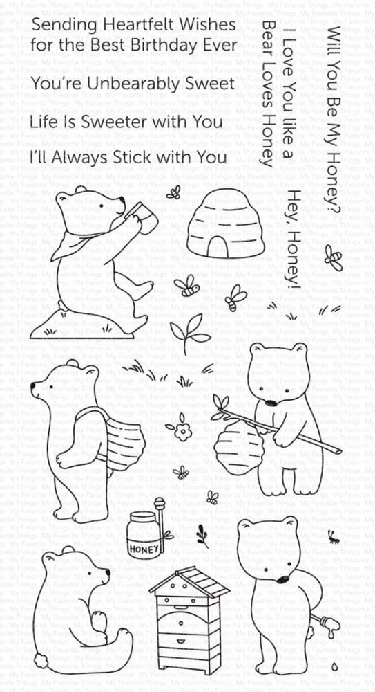 My Favorite Things Unbearably Sweet Stamp & Die Duo (DUO-009)