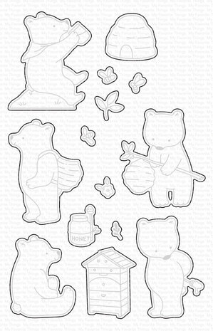 My Favorite Things Unbearably Sweet Stamp & Die Duo (DUO-009)