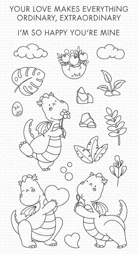 My Favorite Things Darling Dragons Clear Stamps (YUZU-027) My Favorite Things Darling Dragons Clear Stamps (YUZU-027)