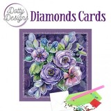 Find It Trading Diamond Cards Set Purple Flowers (DDDC1165)
