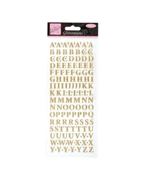 Anita's Glitterations Upper Case Alphabet Gold (ANT 8181000)
