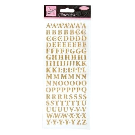 Anita's Glitterations Upper Case Alphabet Gold (ANT 8181000)
