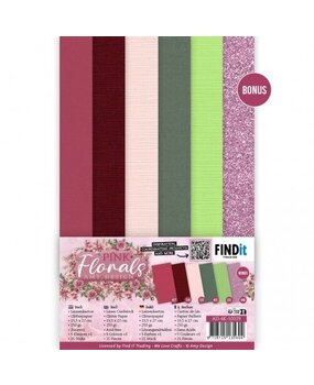 Amy Design Pink Florals 4K Linen Cardstock Pack (AD-4K-10029) Amy Design Pink Florals 4K Linen Cardstock Pack (AD-4K-10029)
