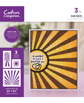 Crafter's Companion Sun Rays Multi-Use Stencil Set (CC-STEN-SUNRAYS) Crafter's Companion Sun Rays Multi-Use Stencil Set (CC-STEN-SUNRAYS)