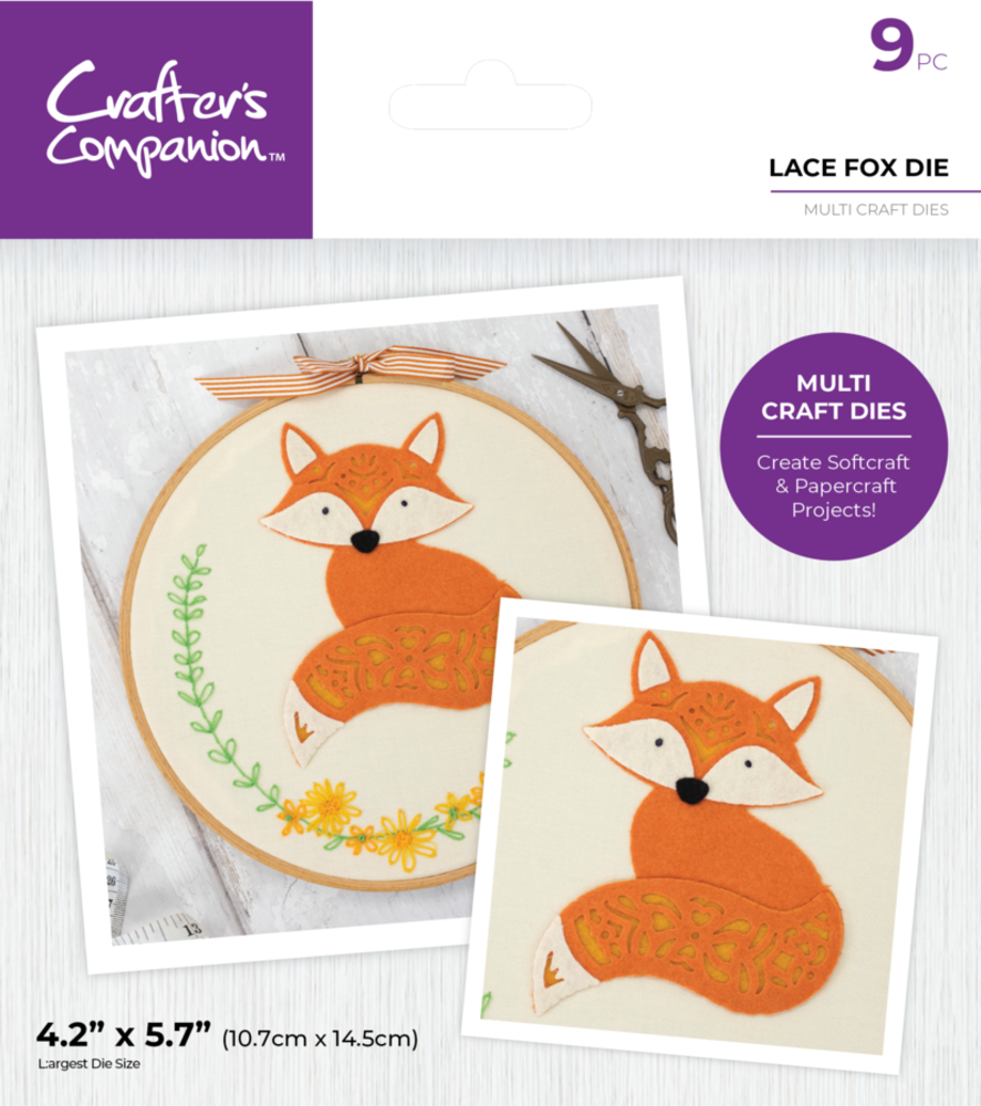 Crafter's Companion Lace Fox Multi Craft Dies (CC-MCD-LFOX)