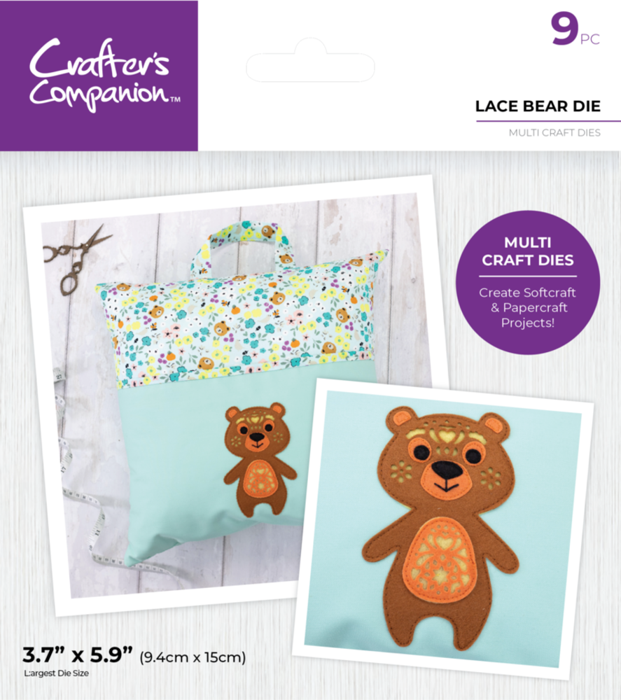 Crafter's Companion Lace Bear Multi Craft Dies (CC-MCD-LBEA)