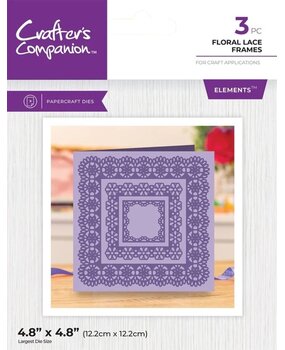 Crafter's Companion Floral Lace Frames Elements Dies (GEM-MD-ELE-FLLF)