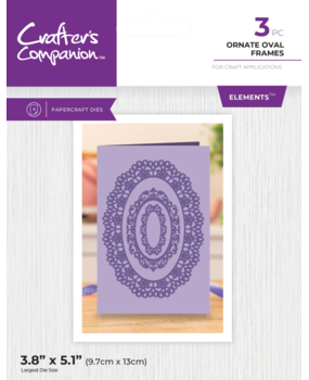 Crafter's Companion Ornate Oval Frames Elements Dies (GEM-MD-ELE-OROV)