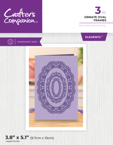 Crafter's Companion Ornate Oval Frames Elements Dies (GEM-MD-ELE-OROV) Crafter's Companion Ornate Oval Frames Elements Dies (GEM-MD-ELE-OROV)