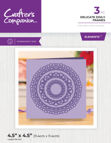 Crafter's Companion Delicate Doily Frames Elements Dies (GEM-MD-ELE-DEDO) Crafter's Companion Delicate Doily Frames Elements Dies (GEM-MD-ELE-DEDO)