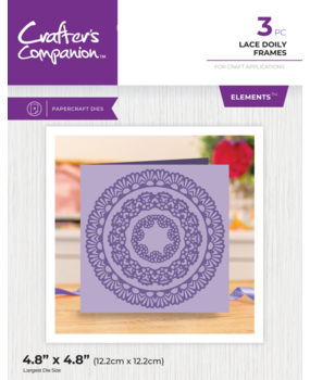 Crafter's Companion Lace Doily Frames Elements Dies (GEM-MD-ELE-LADO)