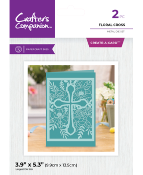 Crafter's Companion Floral Cross Create-a-Card Dies (CC-MD-FLCR) Crafter's Companion Floral Cross Create-a-Card Dies (CC-MD-FLCR)