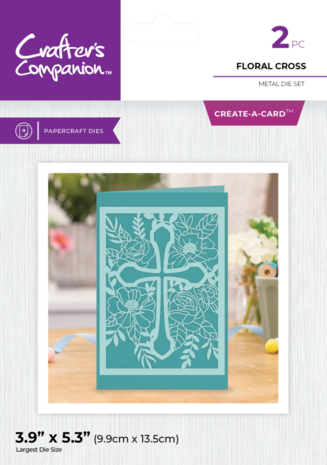 Crafter's Companion Floral Cross Create-a-Card Dies (CC-MD-FLCR) Crafter's Companion Floral Cross Create-a-Card Dies (CC-MD-FLCR)