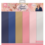 Crafter's Companion Floral Elegance 12x12 Inch Pearl Paper Pad (S-FE-PPAD12)