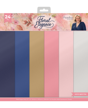 Crafter's Companion Floral Elegance 12x12 Inch Pearl Paper Pad (S-FE-PPAD12) Crafter's Companion Floral Elegance 12x12 Inch Pearl Paper Pad (S-FE-PPAD12)