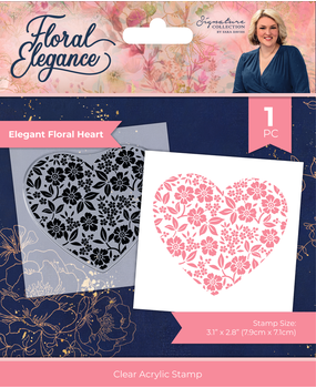 Crafter's Companion Floral Elegance Clear Stamp Elegant Floral Heart (S-FE-CA-ST-EFH) Crafter's Companion Floral Elegance Clear Stamp Elegant Floral Heart (S-FE-CA-ST-EFH)