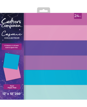 Crafter's Companion Cosmic Collection 12x12 Inch Pearl Paper Pad (COS-PPAD12) Crafter's Companion Cosmic Collection 12x12 Inch Pearl Paper Pad (COS-PPAD12)