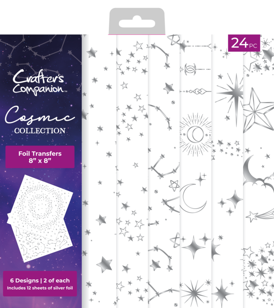 Crafter's Companion Cosmic Collection 8x8 Inch Foil Transfers (COS-FOILTR8)