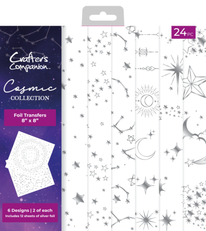 Crafter's Companion Cosmic Collection 8x8 Inch Foil Transfers (COS-FOILTR8)