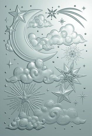 Crafter's Companion Cosmic Collection 3D Embossing Folder & Die Moon and Stars (COS-3DEF4-MD-MAS) Crafter's Companion Cosmic Collection 3D Embossing Folder & Die Moon and Stars (COS-3DEF4-MD-MAS)