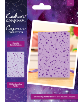 Crafter's Companion Cosmic Collection 2D Embossing Folder Cosmic Constellation (COS-EF4-COCO)