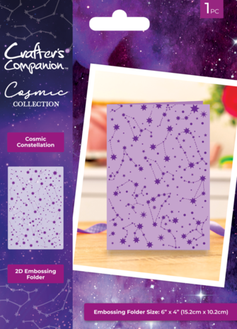Crafter's Companion Cosmic Collection 2D Embossing Folder Cosmic Constellation (COS-EF4-COCO) Crafter's Companion Cosmic Collection 2D Embossing Folder Cosmic Constellation (COS-EF4-COCO)