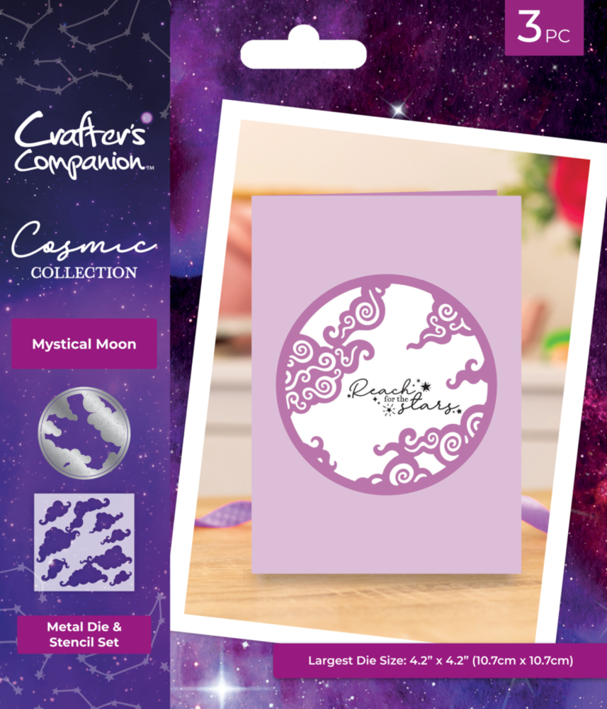 Crafter's Companion Cosmic Collection Stencil & Die Mystical Moon (COS-MD-CAD-STEN-MM) Crafter's Companion Cosmic Collection Stencil & Die Mystical Moon (COS-MD-CAD-STEN-MM)