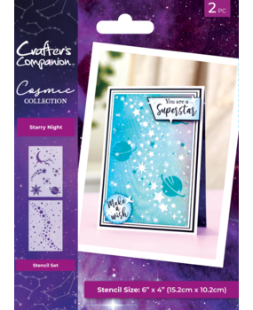 Crafter's Companion Cosmic Collection Stencil Starry Night (COS-STEN-STNI)