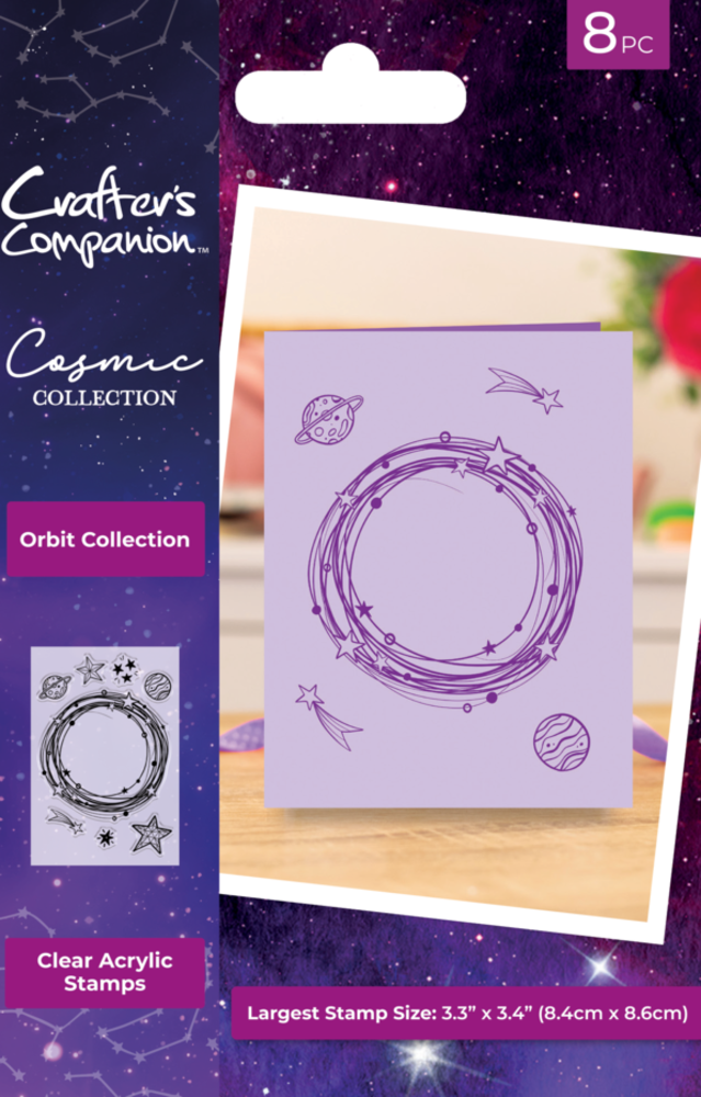 Crafter's Companion Cosmic Collection Clear Stamp Orbit Collection (COS-CA-ST-ORCO)