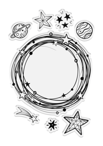 Crafter's Companion Cosmic Collection Clear Stamp Orbit Collection (COS-CA-ST-ORCO)