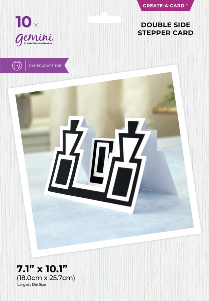 Gemini Double Side Stepper Card Create-a-Card Dies (GEM-MD-CAD-DSSC) Gemini Double Side Stepper Card Create-a-Card Dies (GEM-MD-CAD-DSSC)