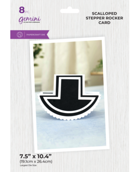 Gemini Scalloped Stepper Rocker Card Create-a-Card Dies (GEM-MD-CAD-SSRC)