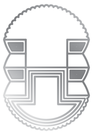 Gemini Scalloped Stepper Rocker Card Create-a-Card Dies (GEM-MD-CAD-SSRC)